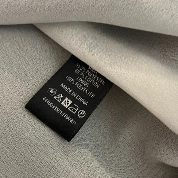 Oasis US Sz 8 Black Geometric Lined Preppy Dressy Party Date Night Mini Skirt - Picture 8 of 8